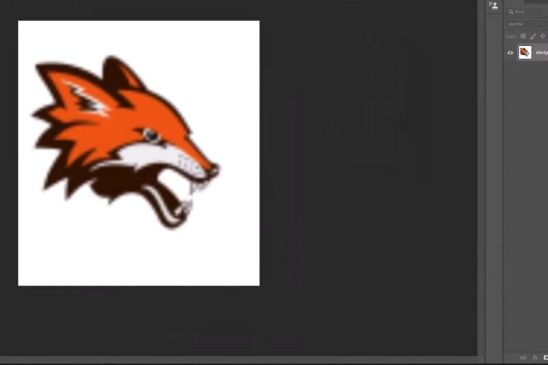 Prikaz zamućene slike u programu koja pokazuje kako niska rezolucija gubi oštrinu